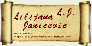 Lilijana Janićević vizit kartica